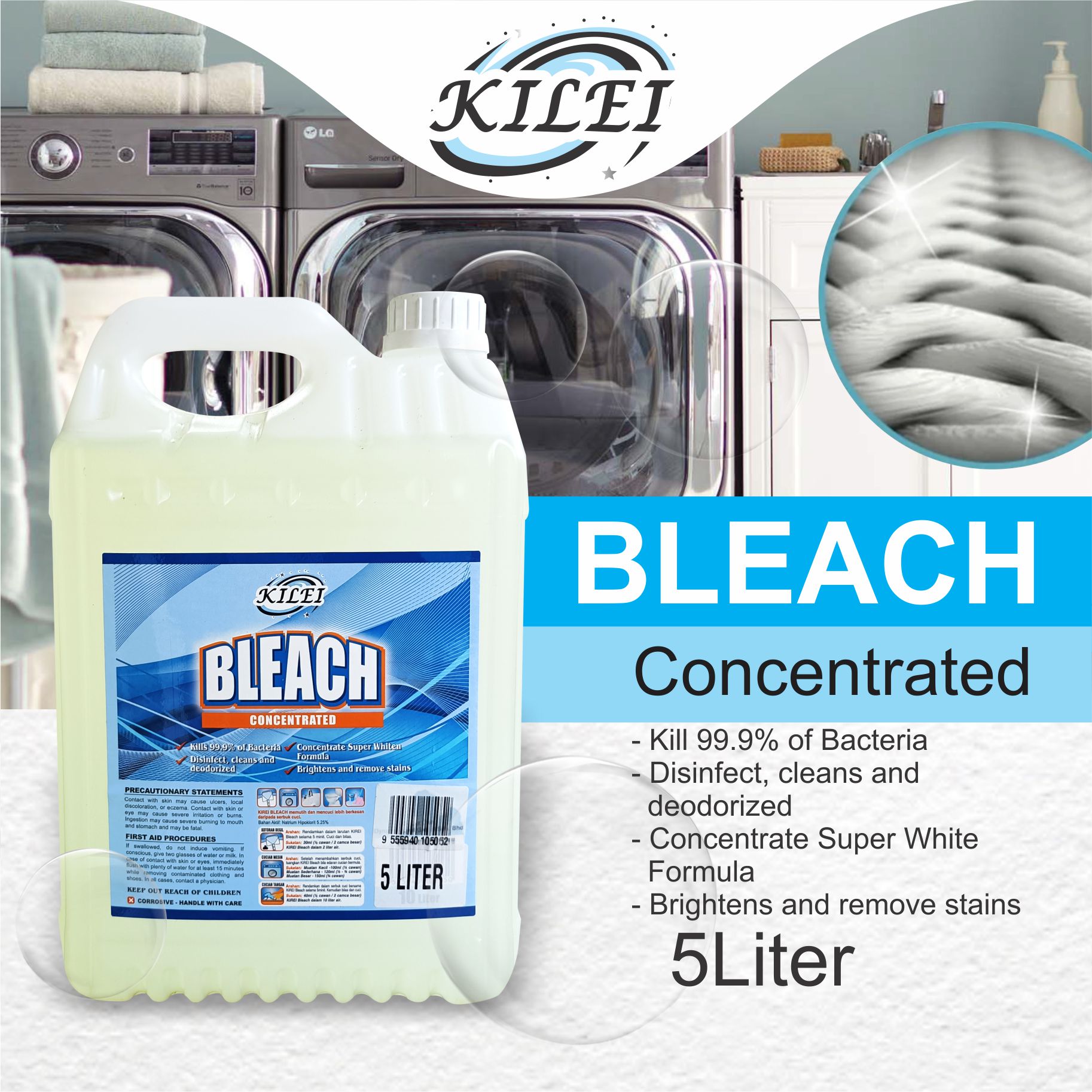 Kilei Bleach [Concentrated]Liquid – 5liter